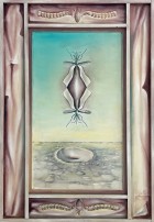 Öl auf Holz, Rahmenobjekt, 60x70 cm